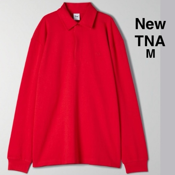New TNA Nolen Long-sleeve size M red with tags ⭐️⭐️⭐️⭐️ - Picture 1 of 8